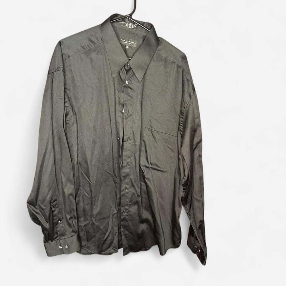 Crazy Horse Black Button Up Dress Shirt